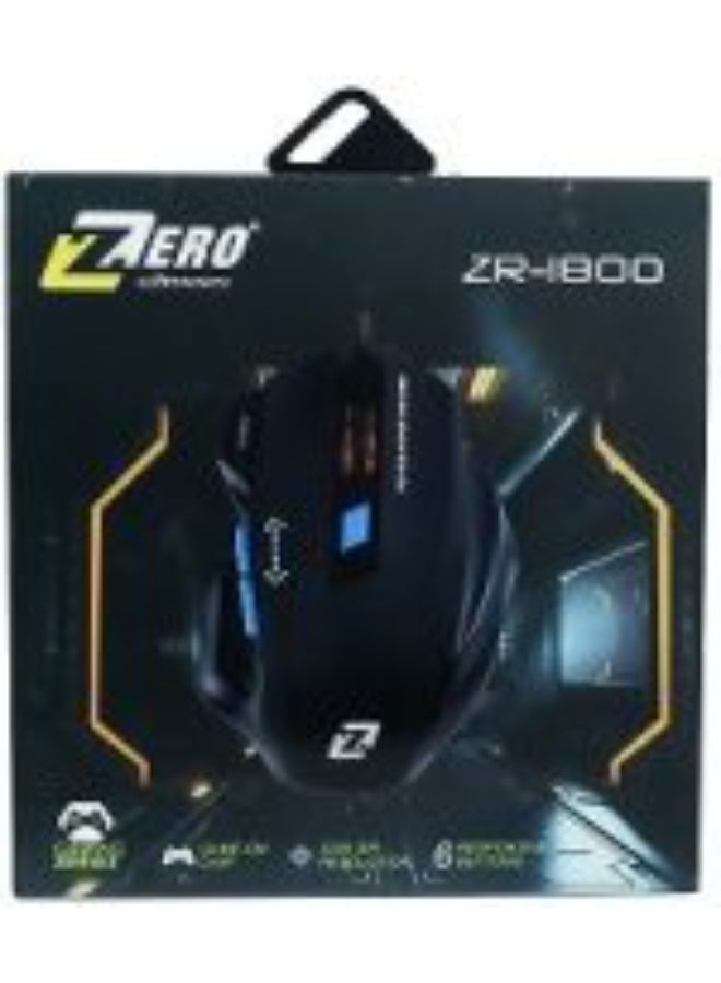 زيرو ماوس جيمنج سلكي من Zero Electronics - دقة 4800 DPI، مع 7 أزرار قابلة للبرمجة وإضاءة LED مدمجة - أسود - Image 4